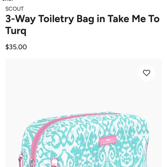 SCOUT 3 Way Toiletry Bag 🧖‍♀️🐚💄 - Picture 7 of 7